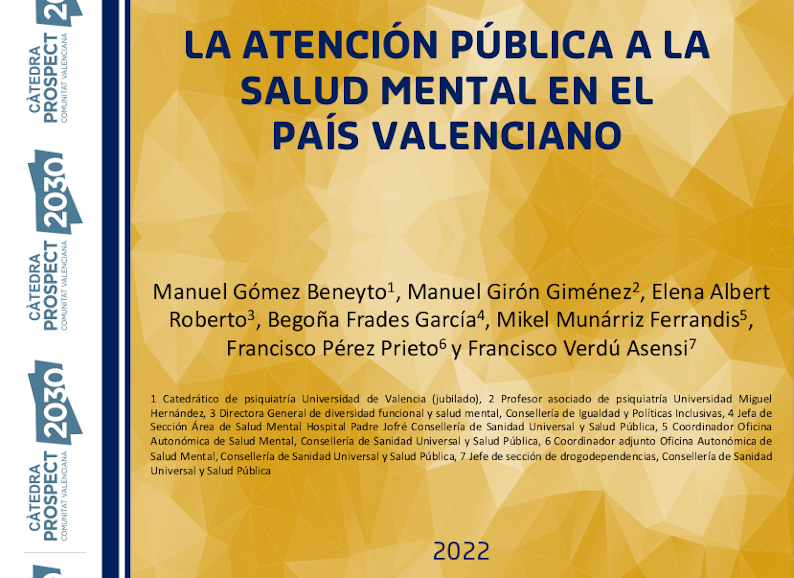 La atención pública a la salud mental en el País Valenciano